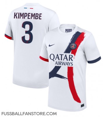 Paris Saint-Germain Presnel Kimpembe #3 Replik Auswärtstrikot 2024-25 Kurzarm